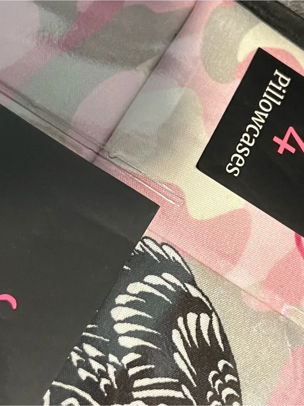 Ed Hardy Pink Camo King Sheet Set with Signature Graphics